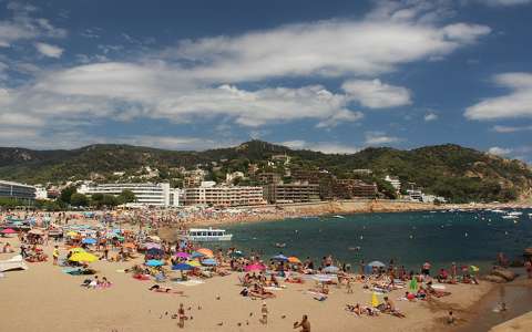 nyár spanyolország strand tengerpart