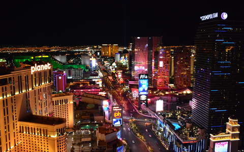 Las Vegas By Night,Nevada,USA