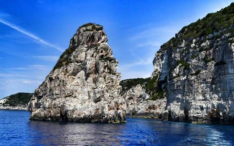görögország kövek és sziklák nyár tenger