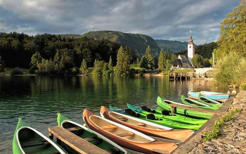 alpok csónak nyár szlovénia