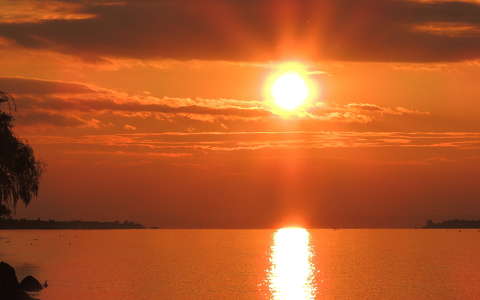 balaton magyarország naplemente tó
