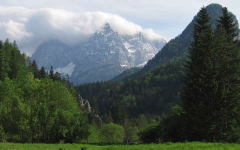 Szlovénia, Júlia-alpok a Kranjska Gora nevű kisvárosból