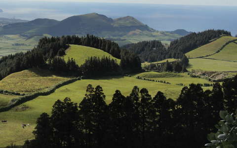 azori-szigetek hegy portugália tavasz