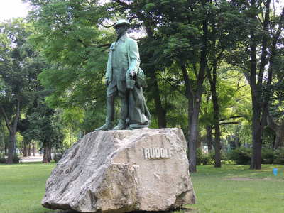 Rudolf szobra a Városligetben,Budapest