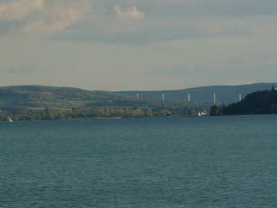 A Kőröshegyi völgyhíd Balatonfüredről