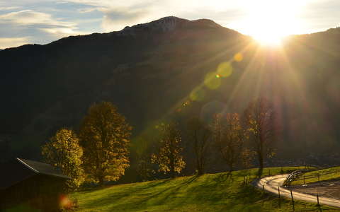 Tiroli- Őszi naplemente