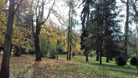 Cesky Krumlov - őszi park