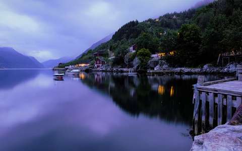 hegy norvégia skandinávia tó