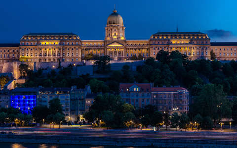 budai vár budapest magyarország éjszakai képek