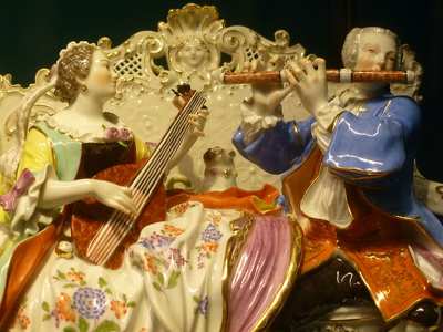 Részlet a meisseni Porcelánmúzeumból