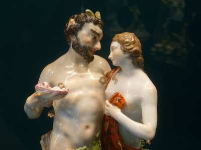 Részlet a meisseni Porcelánmúzeumból