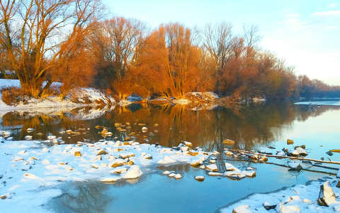 címlapfotó folyó tél