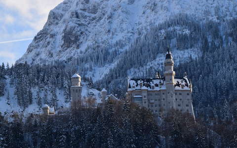 alpok hegy neuschwanstein kastély németország