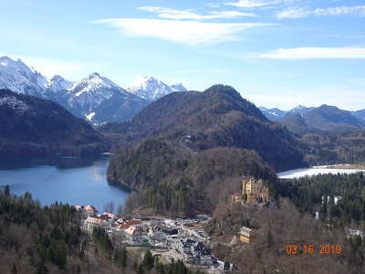 Hochenschwangau, Alpensee, Bajor Alpok Füssen, Németország