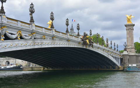 Párizs, Szajna,  Pont Alexandre-III (magyarul: III. Sándor híd)