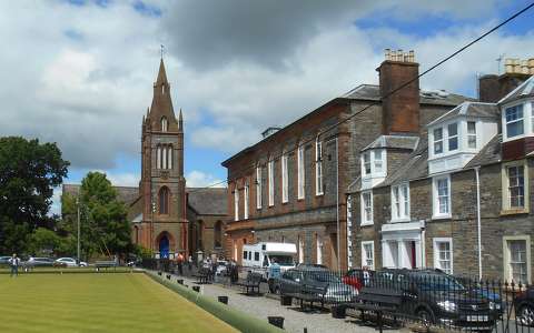 Skócia - Kirkcudbright, utcarészlet