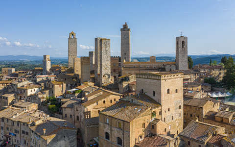 Olaszország - San Gimignano a magasból...