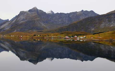 hegy norvégia skandinávia tükröződés