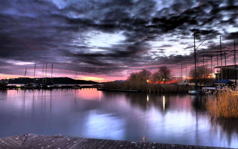 balaton felhő magyarország tó