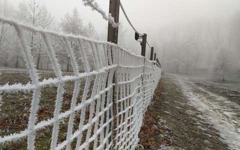 kerítés tél