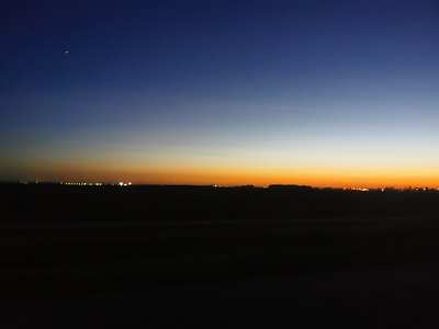 Alkonyat útközben.