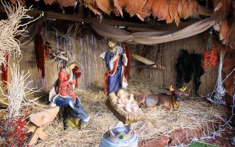 betlehemi jászol karácsony karácsonyi dekoráció szobor
