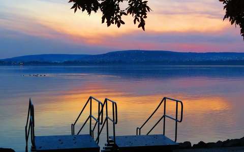 Balatonfűzfői alkonyat.