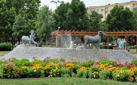 kertek és parkok magyarország szobor szökőkút