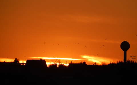 Balatonfűzfő, madártávlatból