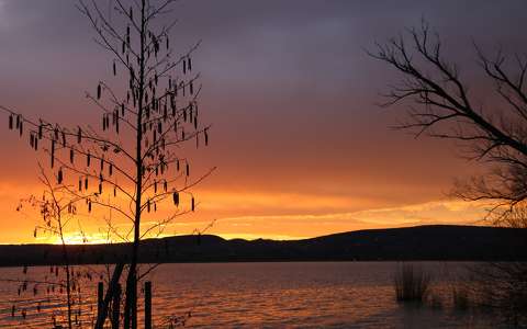 balaton magyarország naplemente tó
