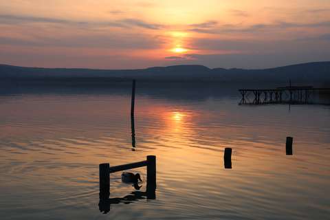 balaton magyarország naplemente tó