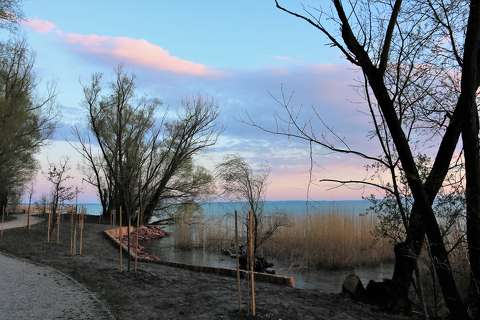 Balatonfűzfői alkonyat.