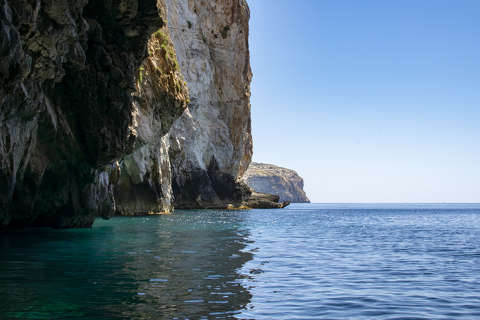 Malta, blue sea and rocky edges