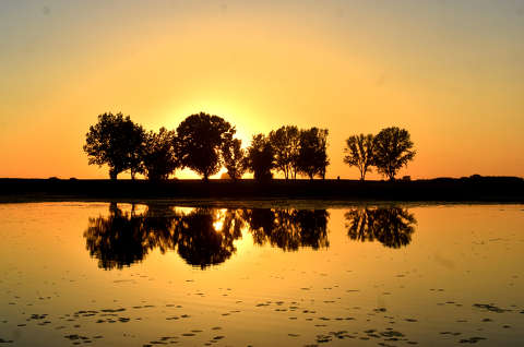 címlapfotó naplemente tükröződés