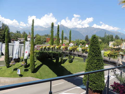 Olaszország Dél-Tirol ,Merano ,Trauttmannsdorfi kastély parkja