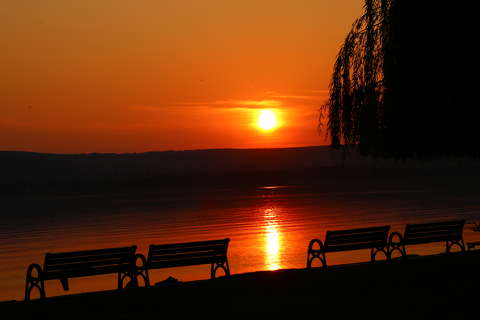 Balatonfűzfői naplemente.