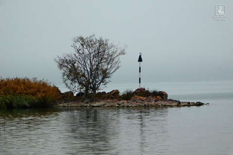 balaton, víz, tükröződés, ősz