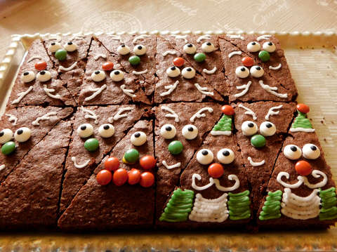 Ünnepre hangoló Brownie sütemény, édesség