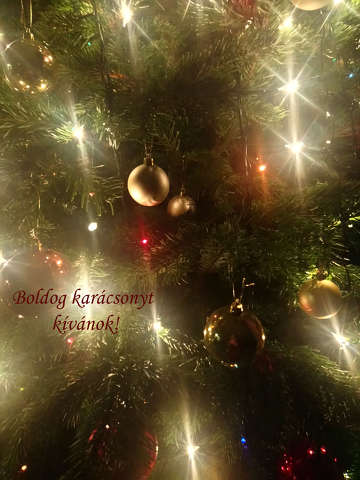 Kellemes karácsonyt kívánok mindenkinek.