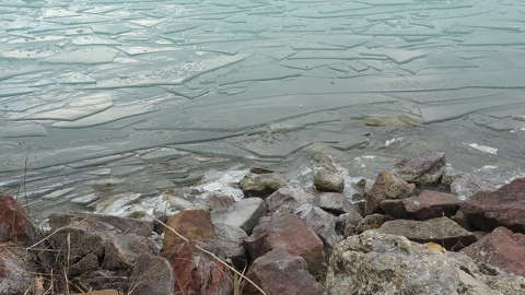 Balaton, tél, jég