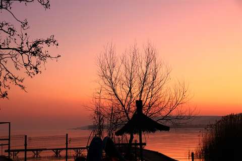 Balatonfűzfői alkonyat.