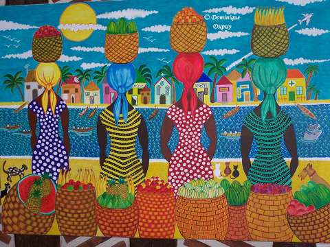 Tableau - Marché au Sénégal