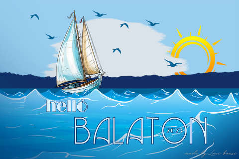 balaton, grafika