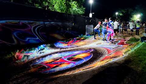 Kapolcs fényfestés