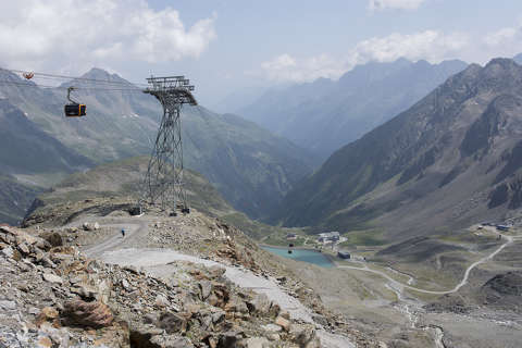 Stubai gleccsernél, Tirol