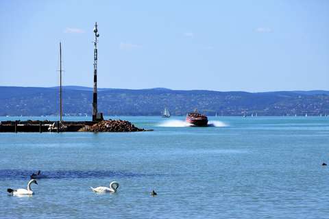 Siófok egy augusztusi napon.