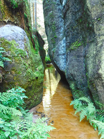 Csehország, sziklalabirintus - Adršpach