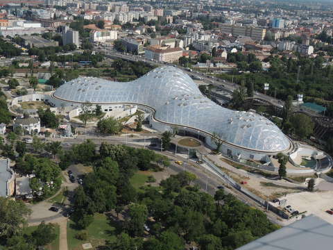 Városliget a léggömbről Budapest