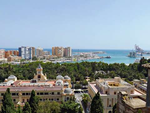 Spanyolország Malaga kikötő