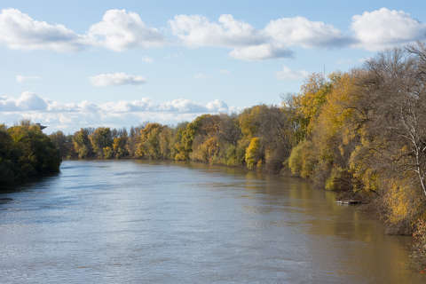 Tisza Szolnoknál, novemberben
